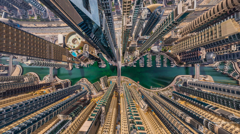 Aerial image of Dubai, UAE